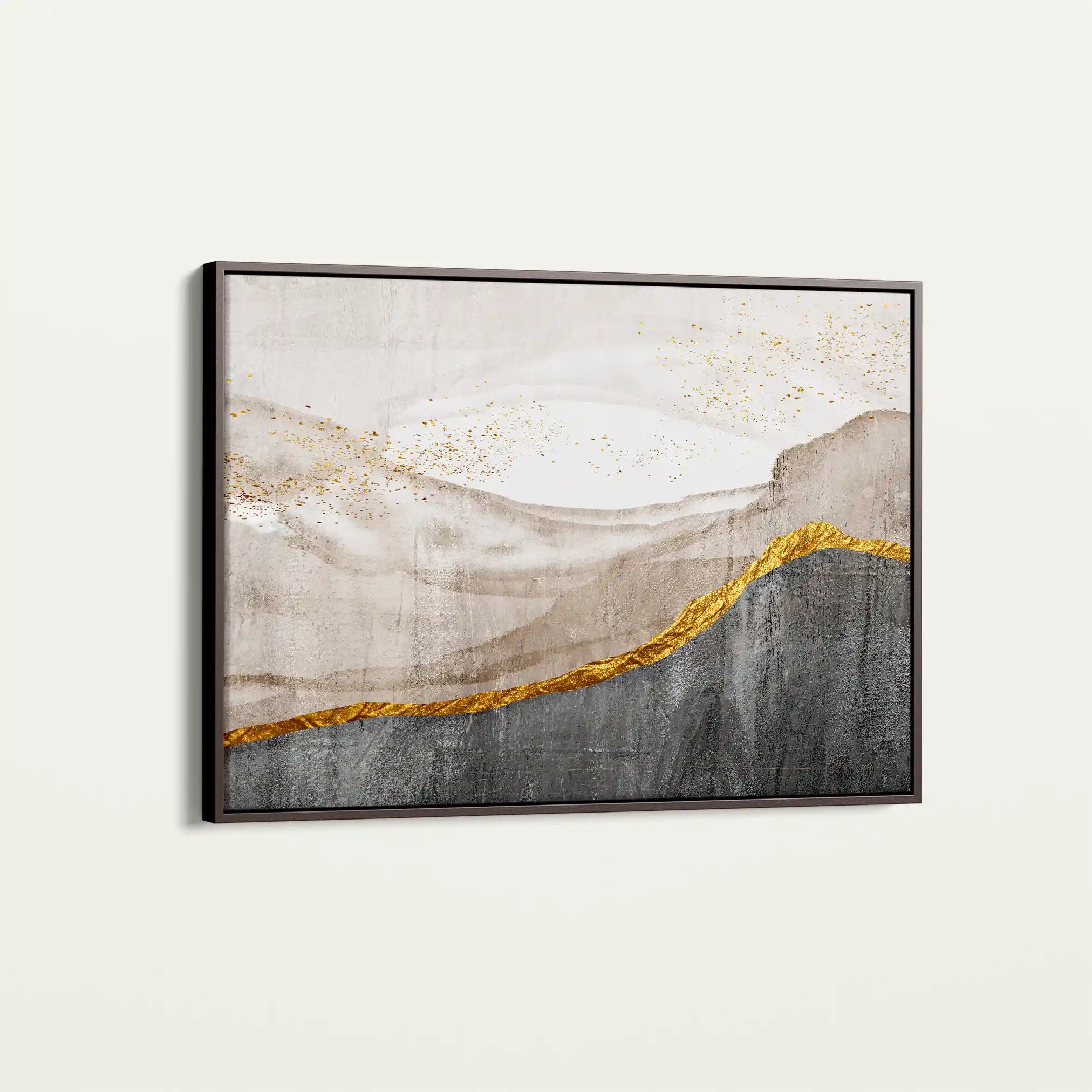 Abstract 135 Canvas Art 60 x 40 cm / Black