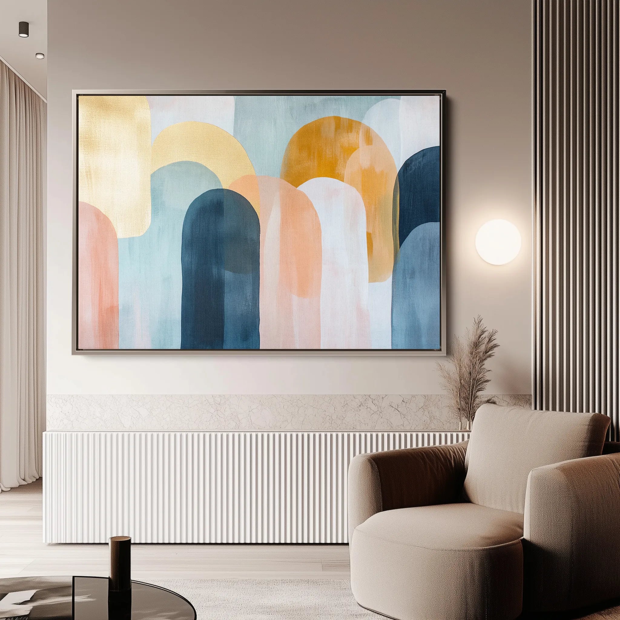 Boho 135 Canvas Art 18" x 24" / 45 x 60 cm / Black