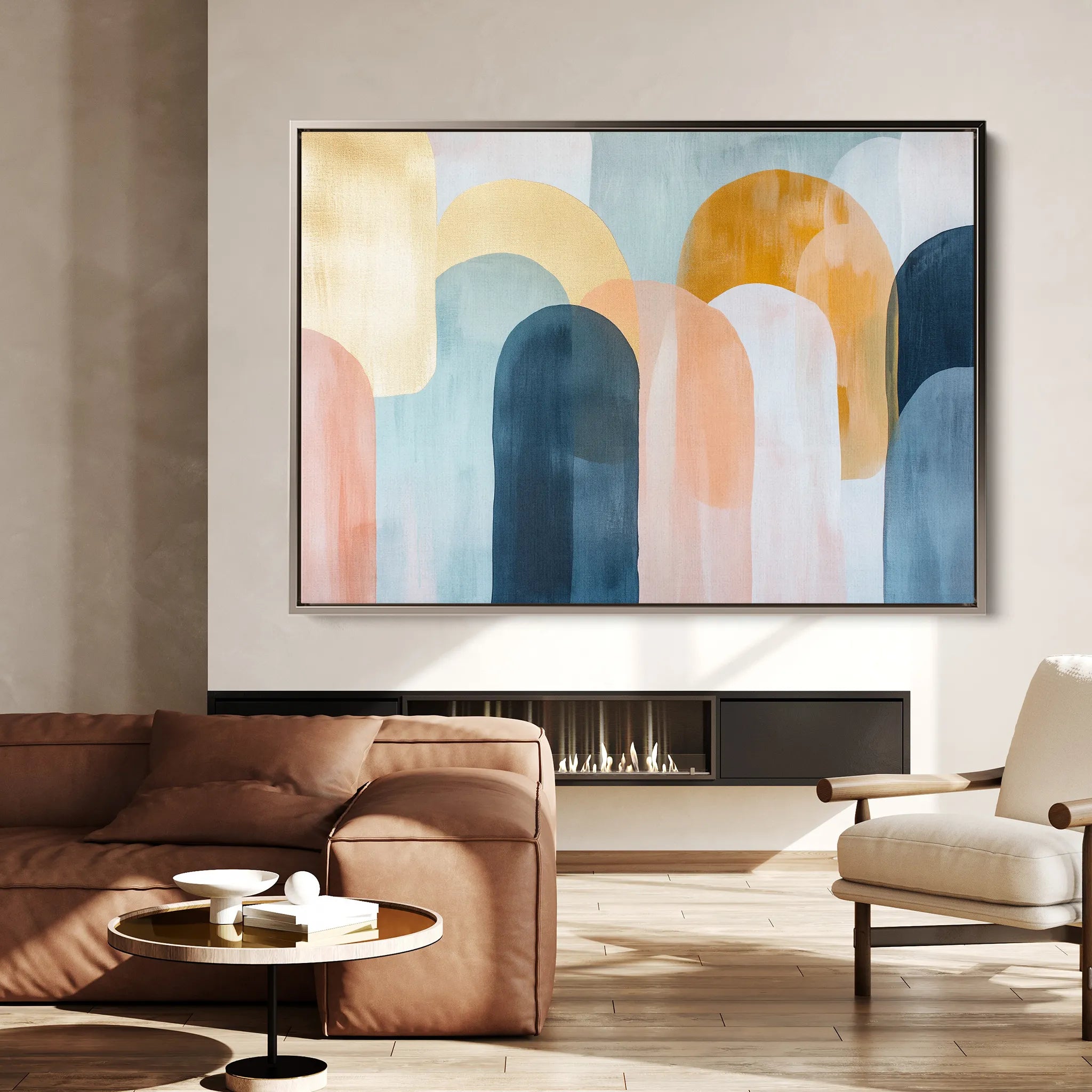 Boho 135 Canvas Art 18" x 24" / 45 x 60 cm / Black
