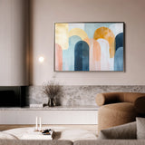 Boho 135 Canvas Art 18" x 24" / 45 x 60 cm / Black