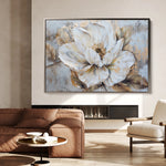 Floral 135 Canvas Art 18" x 24" / 45 x 60 cm / Black