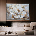 Floral 135 Canvas Art 18" x 24" / 45 x 60 cm / Black