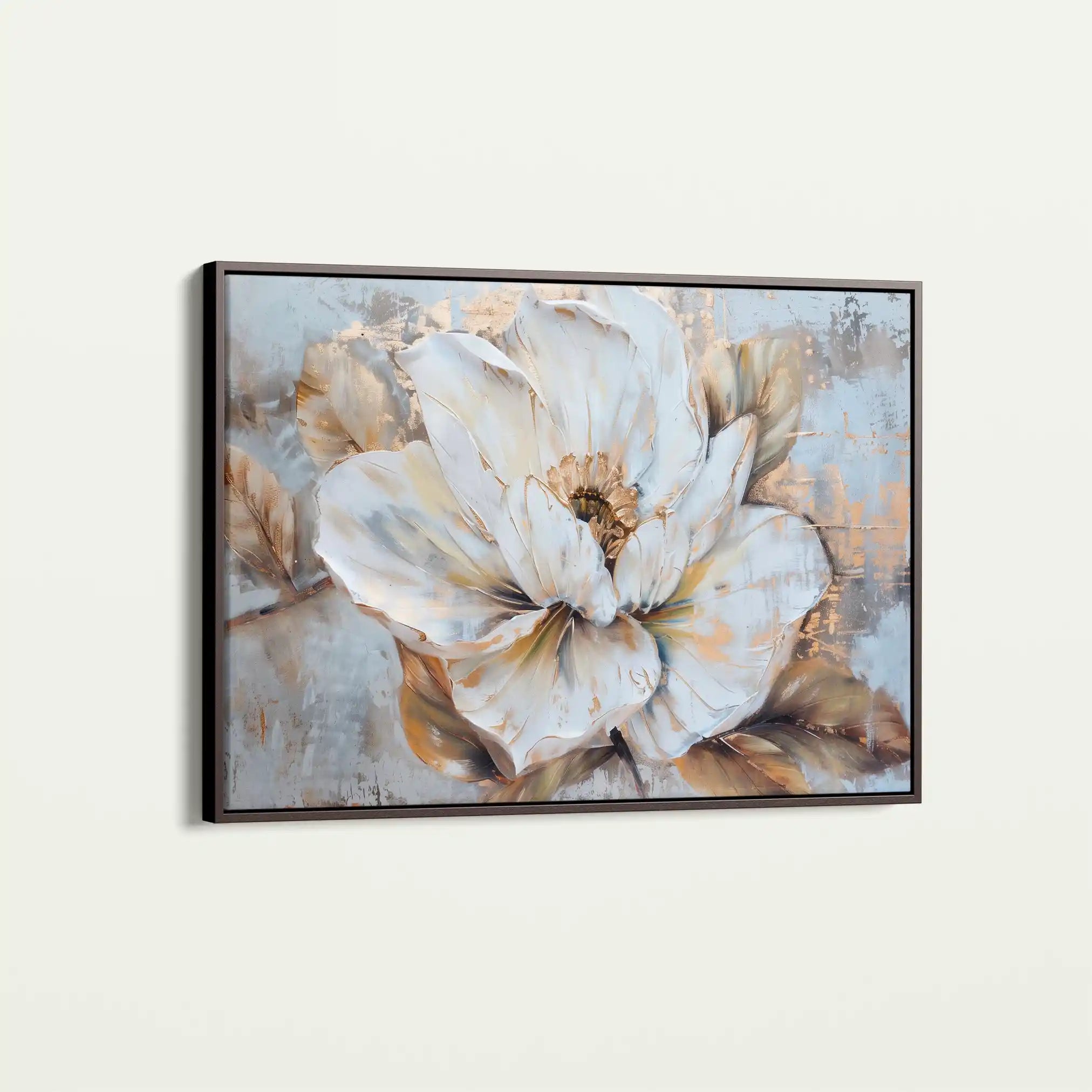 Floral 135 Canvas Art 18" x 24" / 45 x 60 cm / Black