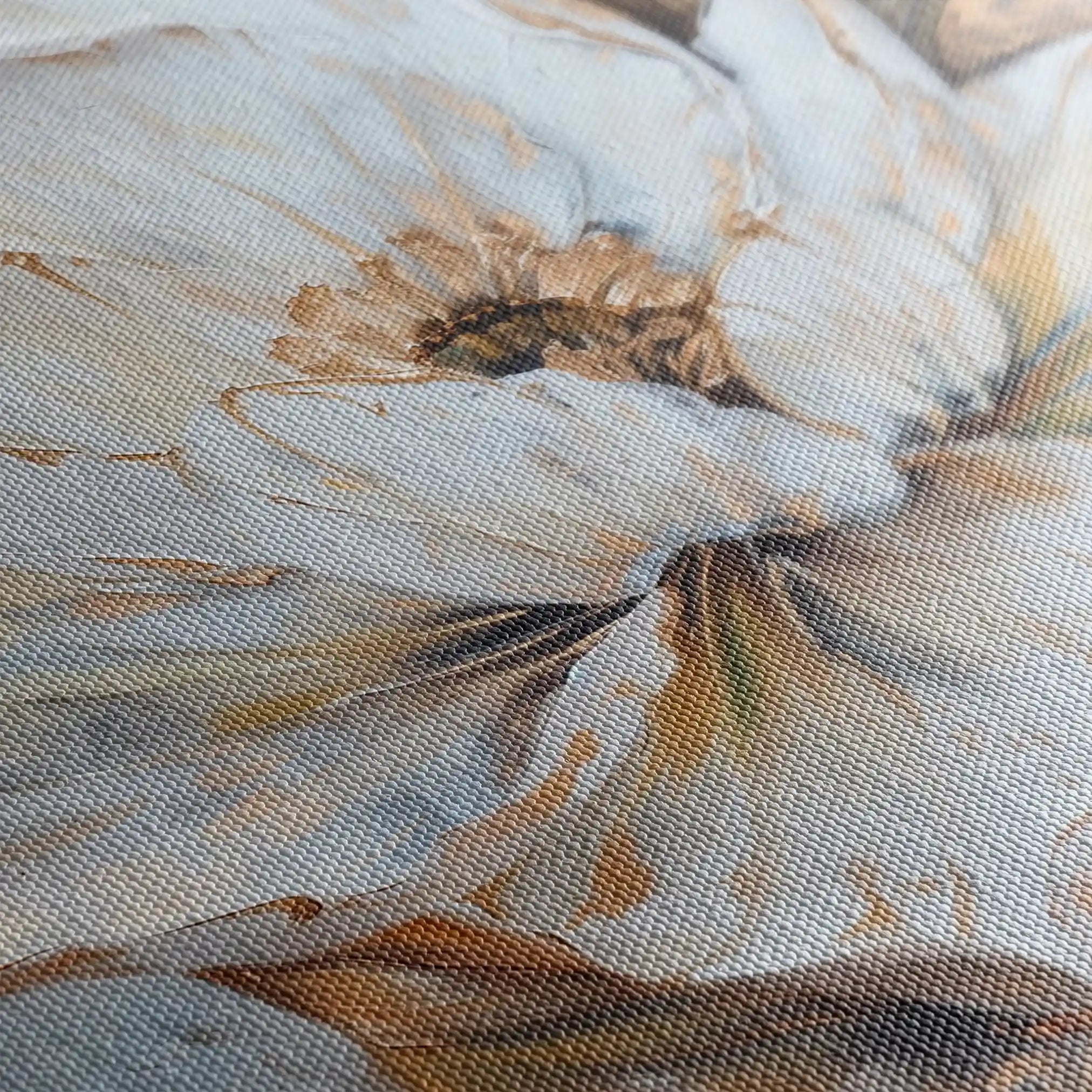 Floral 135 Canvas Art 18" x 24" / 45 x 60 cm / Black