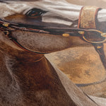 Horses 135 Canvas Art 18" x 24" / 45 x 60 cm / Black