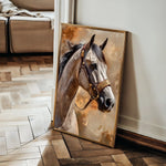 Horses 135 Canvas Art 60 x 40 cm / Black