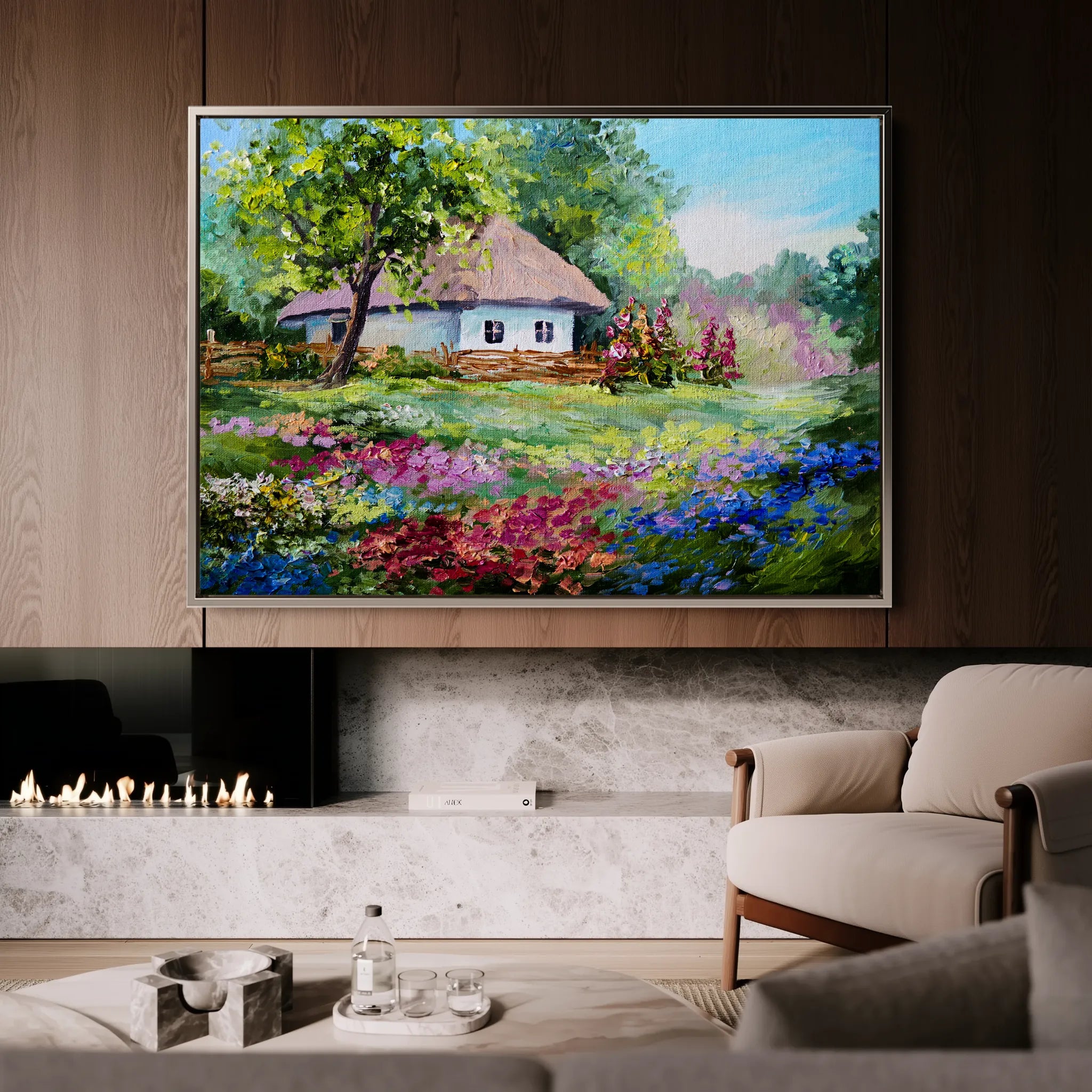 Landscape 135 Canvas Art 18" x 24" / 45 x 60 cm / Black