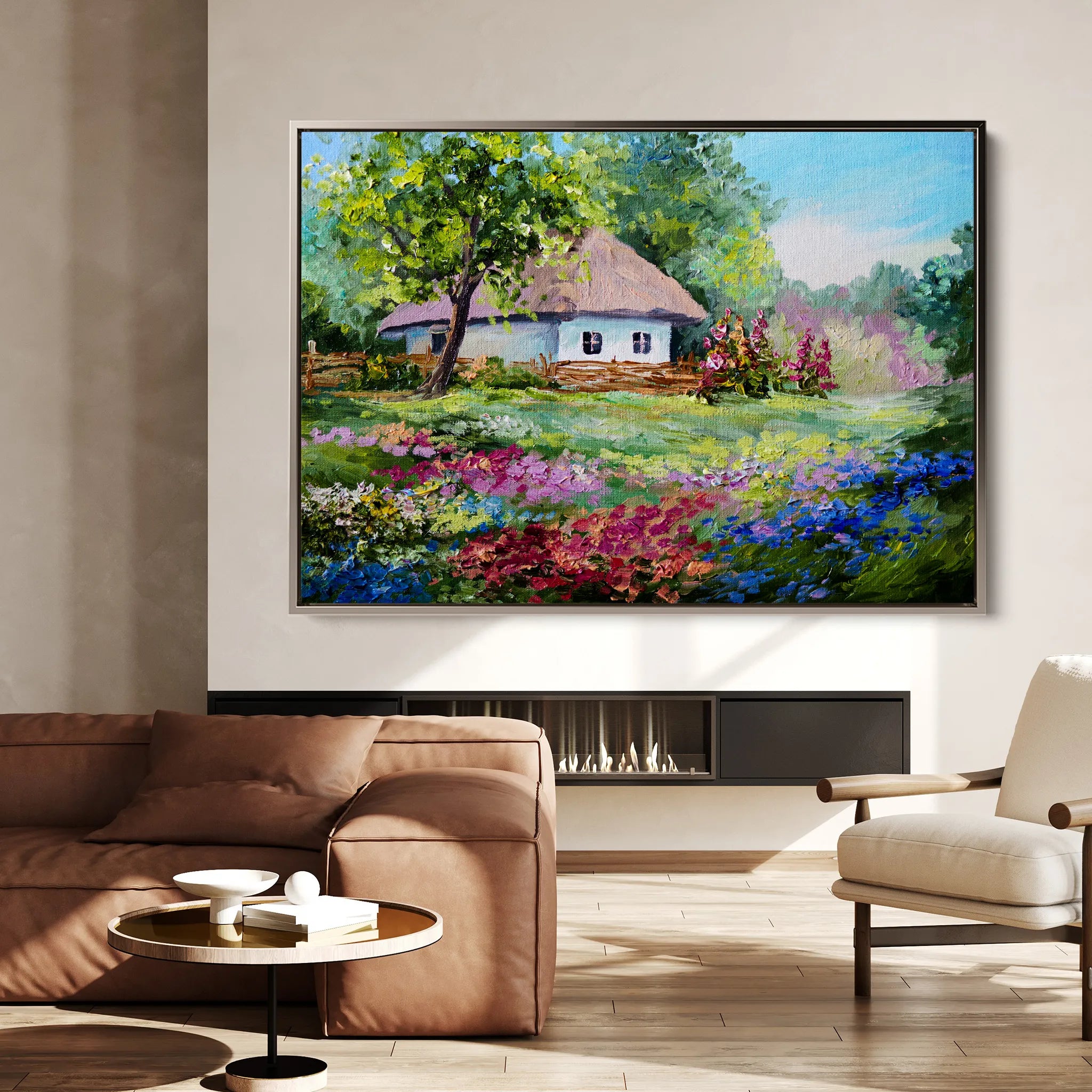 Landscape 135 Canvas Art 18" x 24" / 45 x 60 cm / Black