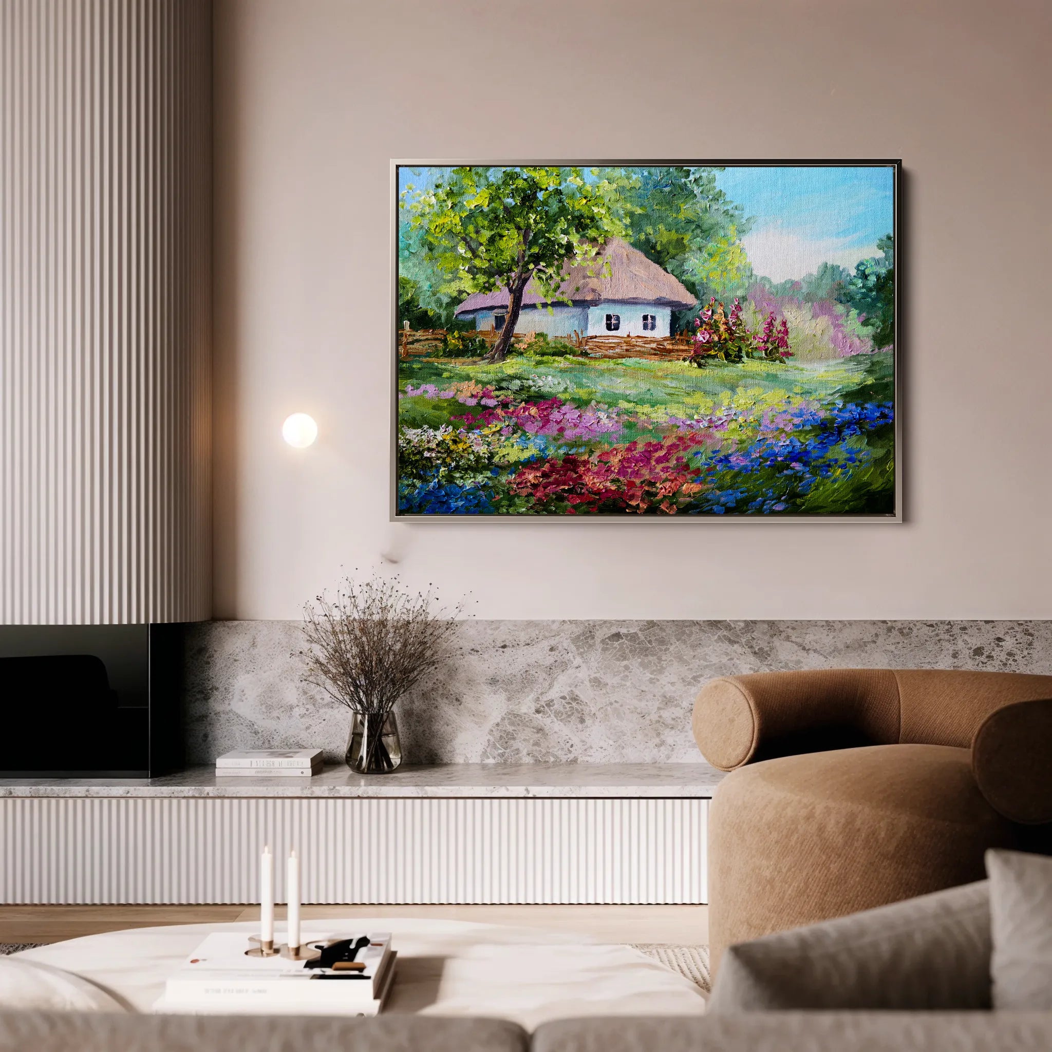 Landscape 135 Canvas Art 18" x 24" / 45 x 60 cm / Black