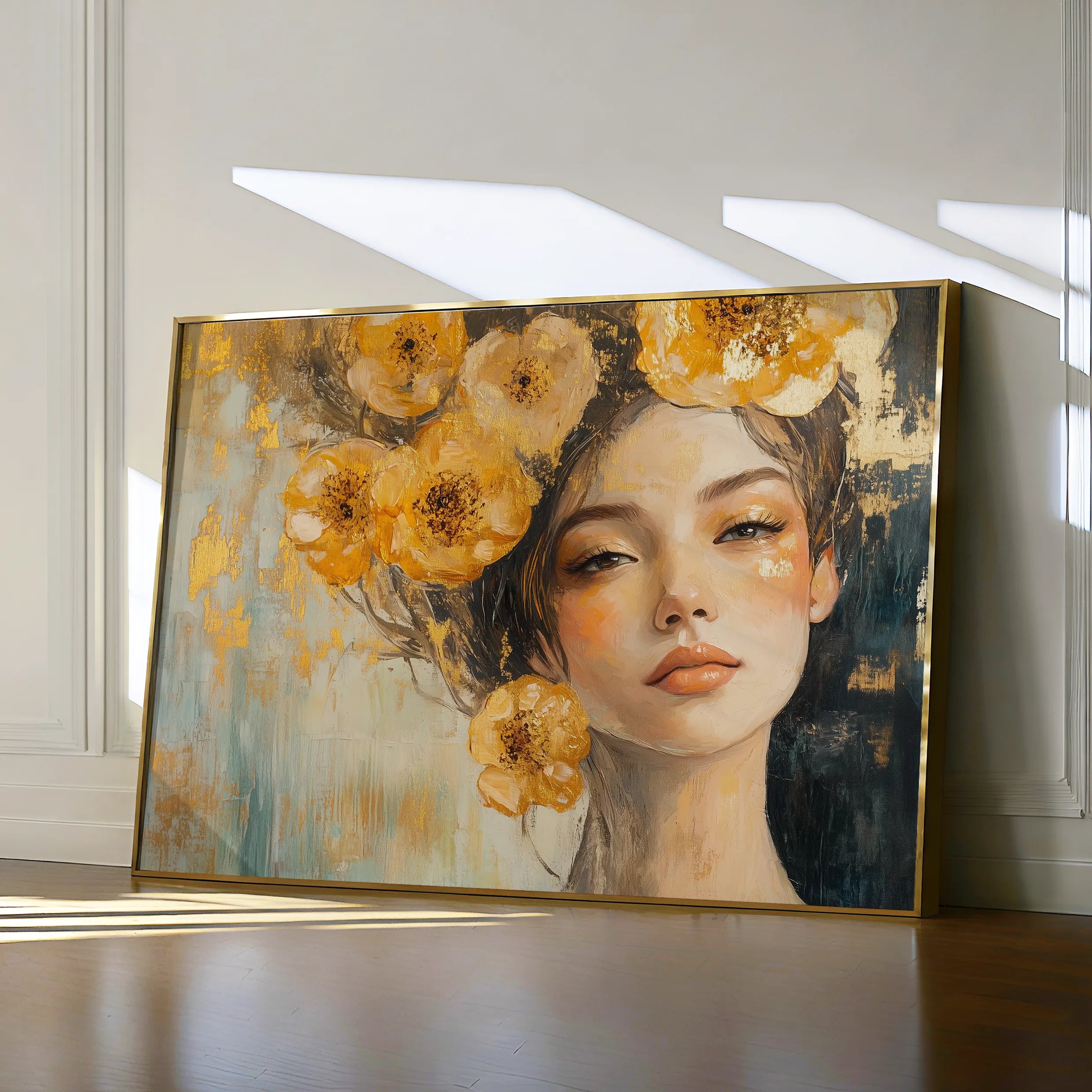Portrait 135 Canvas Art 18" x 24" / 45 x 60 cm / Black