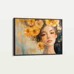 Portrait 135 Canvas Art 18" x 24" / 45 x 60 cm / Black