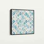Abstract 1350 Canvas Art 60 x 60 cm / Black