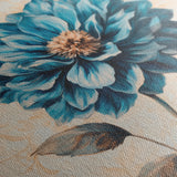 Floral 1350 Canvas Art 16" x 16" / 40 x 40 cm / Black