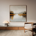 Abstract 1352 Canvas Art 60 x 60 cm / Black