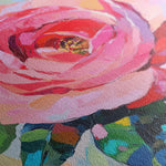 Floral 1352 Canvas Art 16" x 16" / 40 x 40 cm / Black