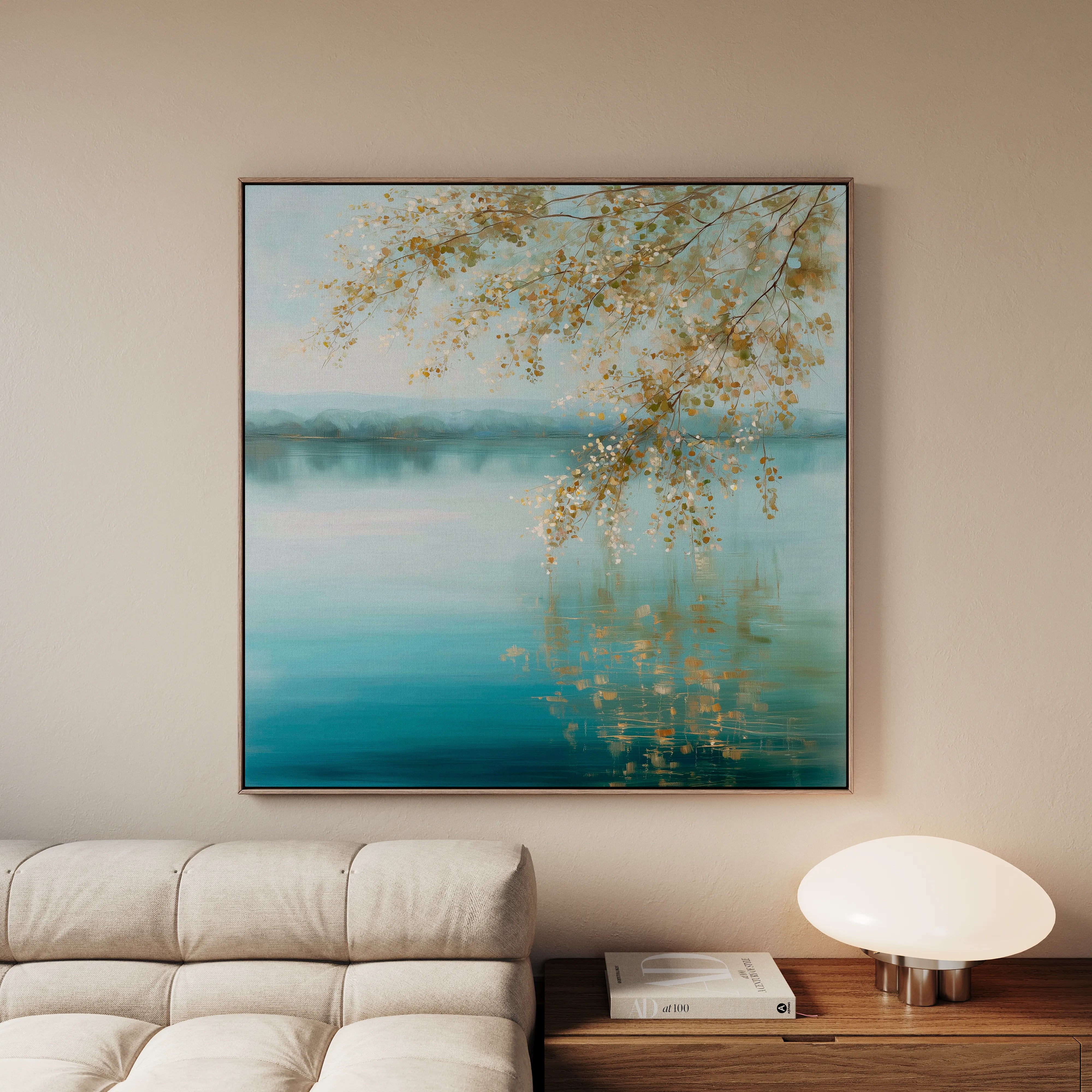 Abstract 1353 Canvas Art 16" x 16" / 40 x 40 cm / Black