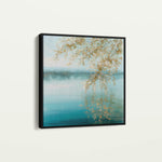 Abstract 1353 Canvas Art 16" x 16" / 40 x 40 cm / Black