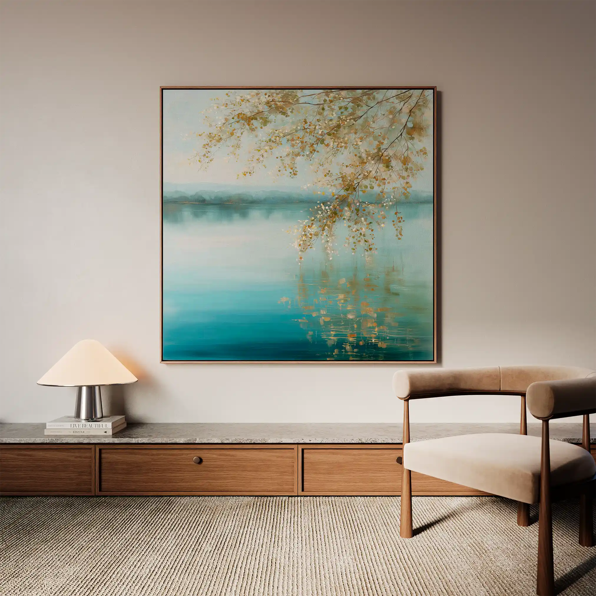 Abstract 1353 Canvas Art 60 x 60 cm / Black