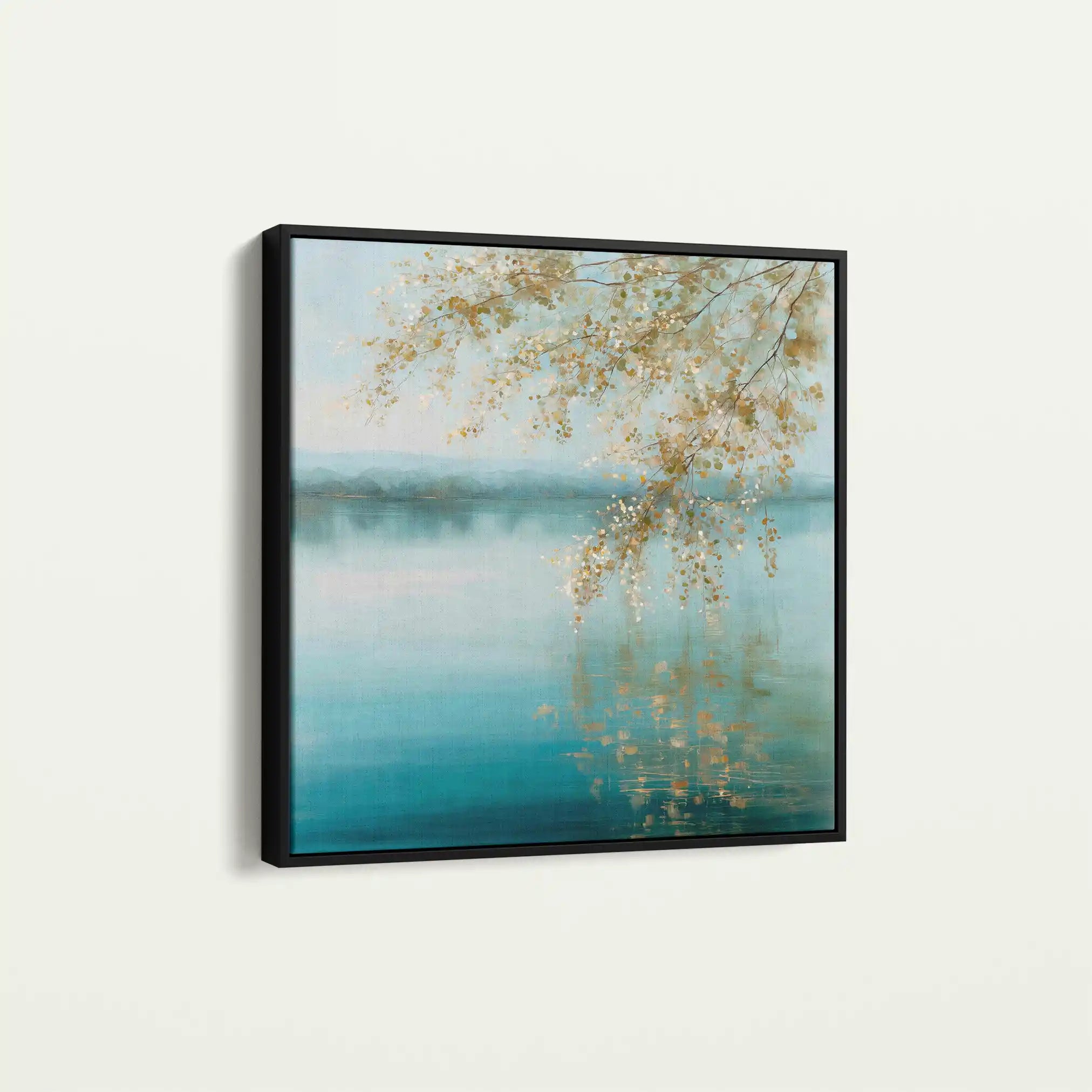 Abstract 1353 Canvas Art 60 x 60 cm / Black