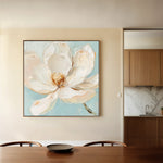 Floral 1353 Canvas Art 16" x 16" / 40 x 40 cm / Black