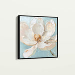 Floral 1353 Canvas Art 16" x 16" / 40 x 40 cm / Black