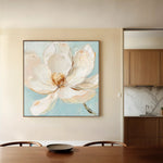 Floral 1353 Canvas Art 60 x 60 cm / Black