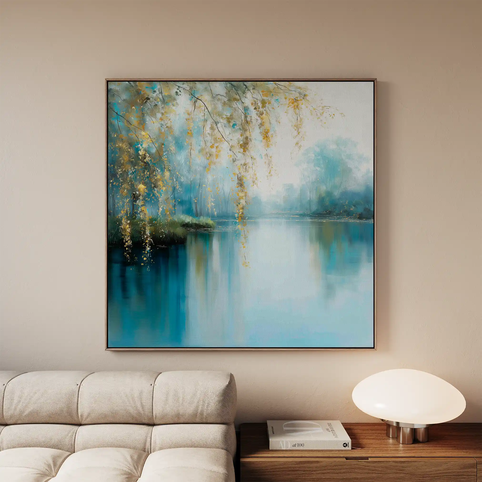 Abstract 1354 Canvas Art 60 x 60 cm / Black