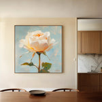 Floral 1354 Canvas Art 60 x 60 cm / Black