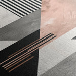 Abstract 1355 Canvas Art 16" x 16" / 40 x 40 cm / Black