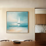 Floral 1355 Canvas Art 16" x 16" / 40 x 40 cm / Black