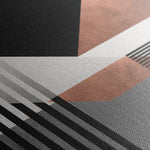 Abstract 1357 Canvas Art 16" x 16" / 40 x 40 cm / Black