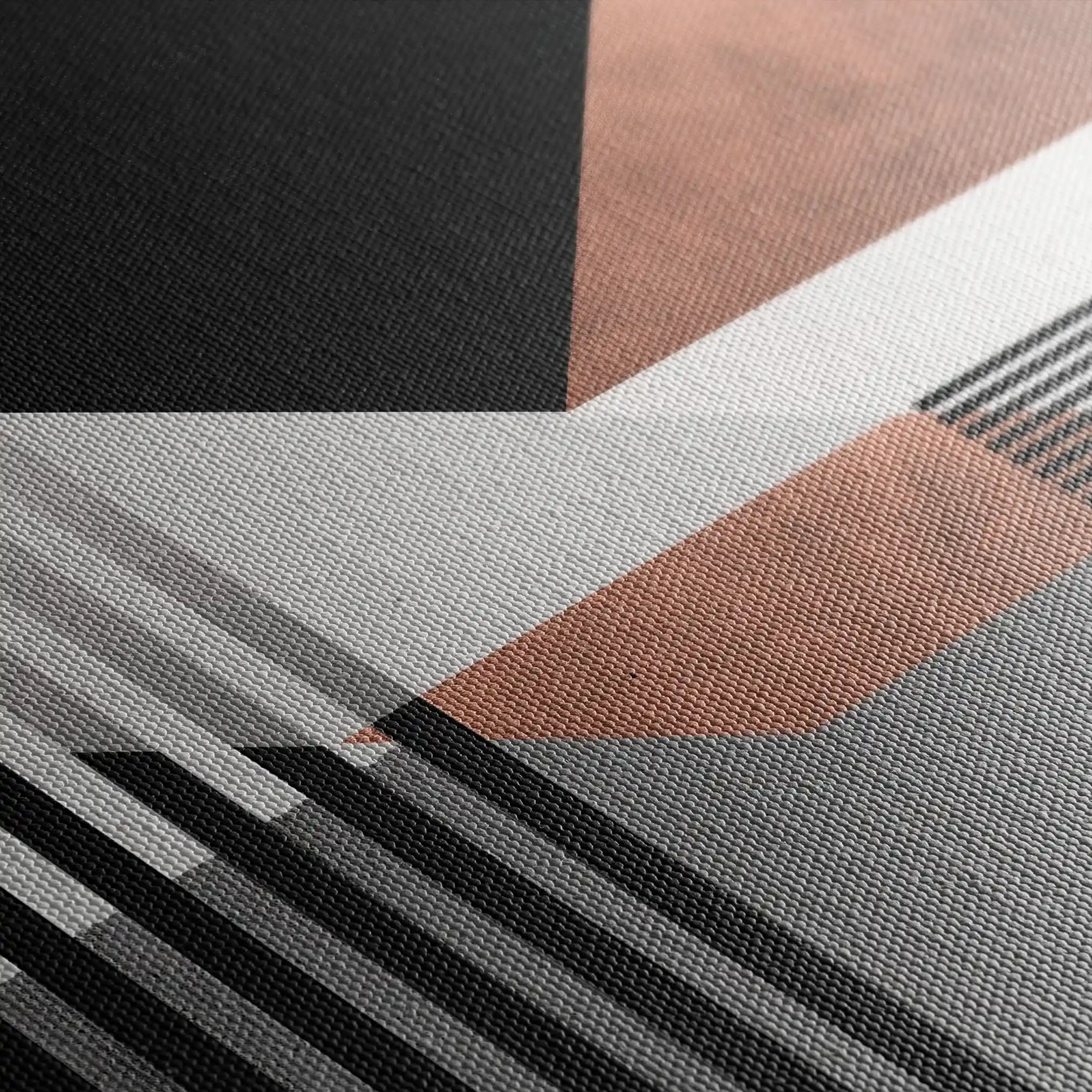 Abstract 1357 Canvas Art 60 x 60 cm / Black