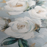 Floral 1357 Canvas Art 16" x 16" / 40 x 40 cm / Black
