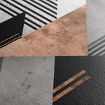 Abstract 1358 Canvas Art 16" x 16" / 40 x 40 cm / Black