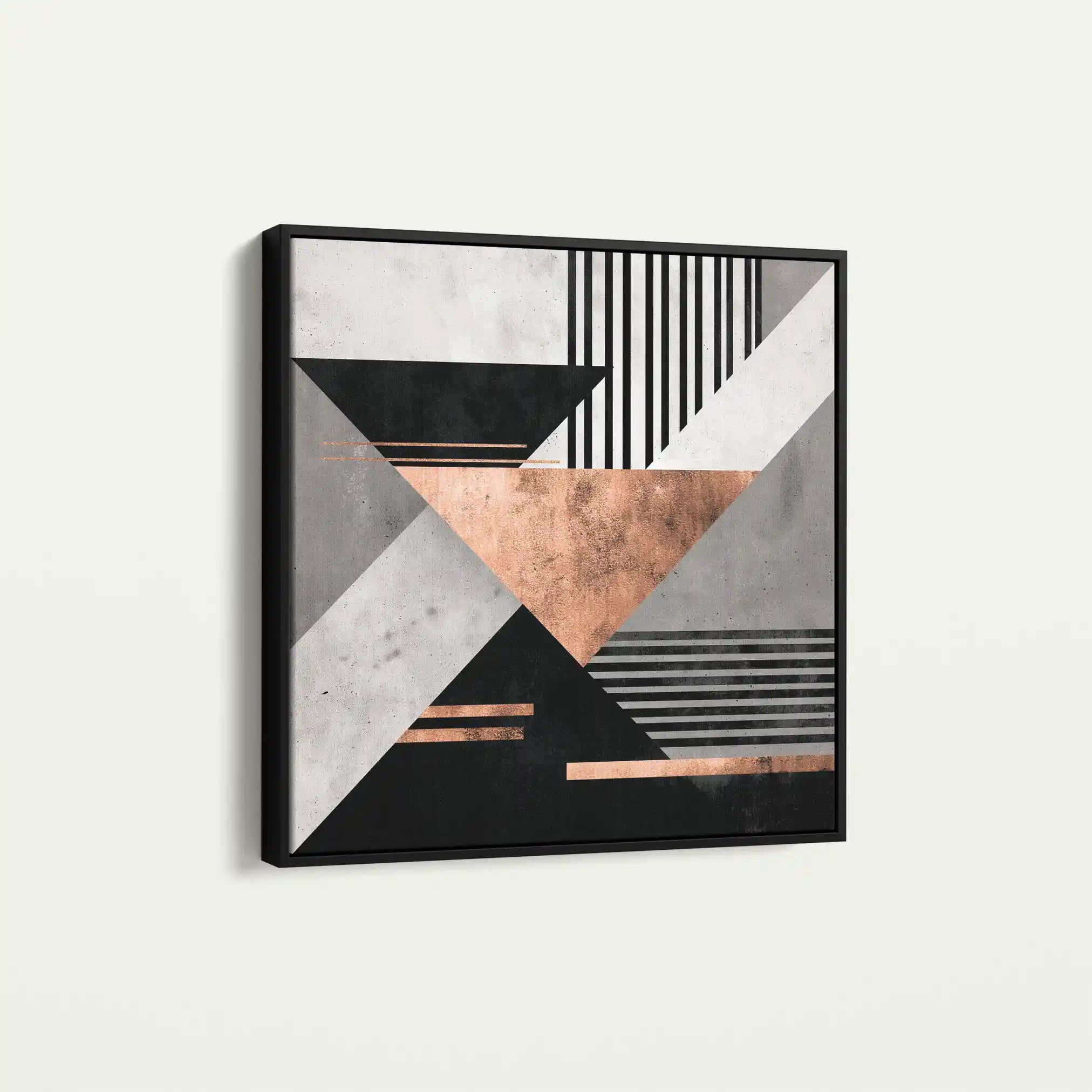 Abstract 1358 Canvas Art 60 x 60 cm / Black