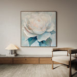 Floral 1358 Canvas Art 16" x 16" / 40 x 40 cm / Black