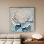 Floral 1358 Canvas Art 16" x 16" / 40 x 40 cm / Black