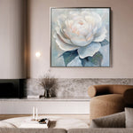 Floral 1358 Canvas Art 16" x 16" / 40 x 40 cm / Black