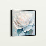 Floral 1358 Canvas Art 16" x 16" / 40 x 40 cm / Black