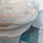 Floral 1358 Canvas Art 16" x 16" / 40 x 40 cm / Black