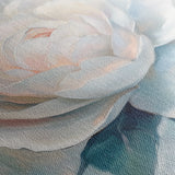 Floral 1358 Canvas Art 16" x 16" / 40 x 40 cm / Black