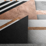 Abstract 1359 Canvas Art 16" x 16" / 40 x 40 cm / Black