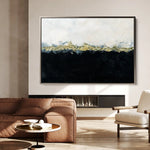 Abstract 136 Canvas Art 18" x 24" / 45 x 60 cm / Black
