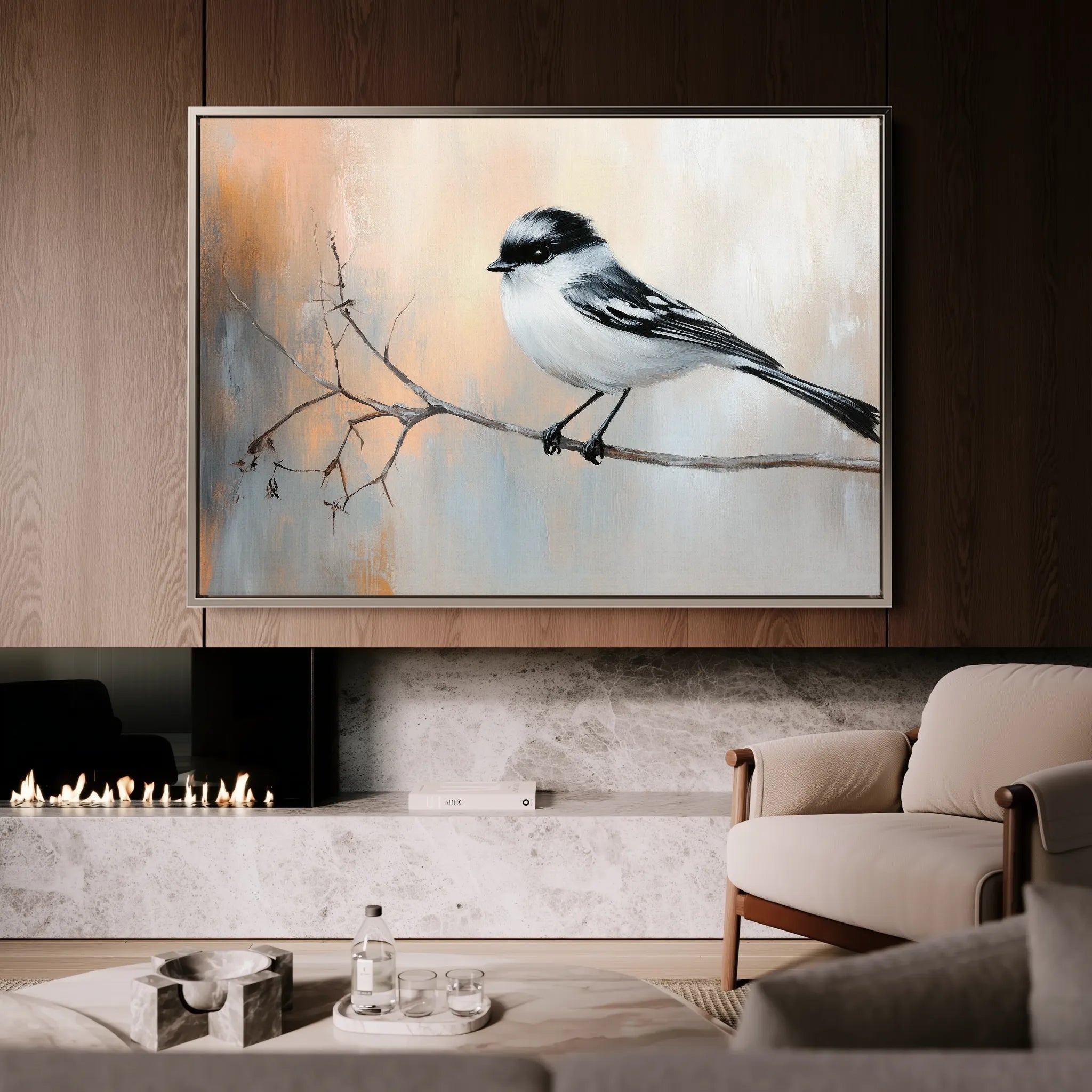Animals 136 Canvas Art 18" x 24" / 45 x 60 cm / Black