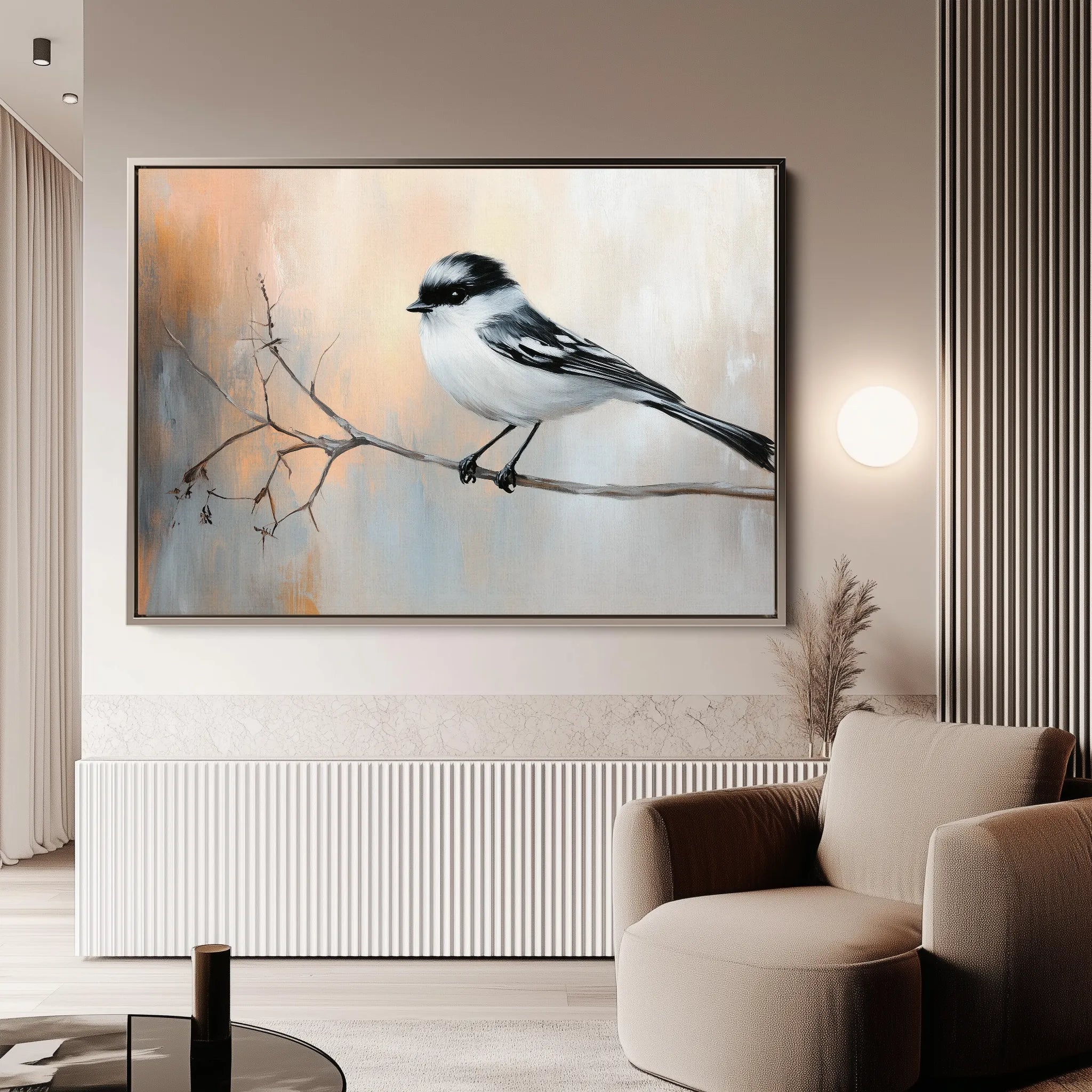 Animals 136 Canvas Art 18" x 24" / 45 x 60 cm / Black