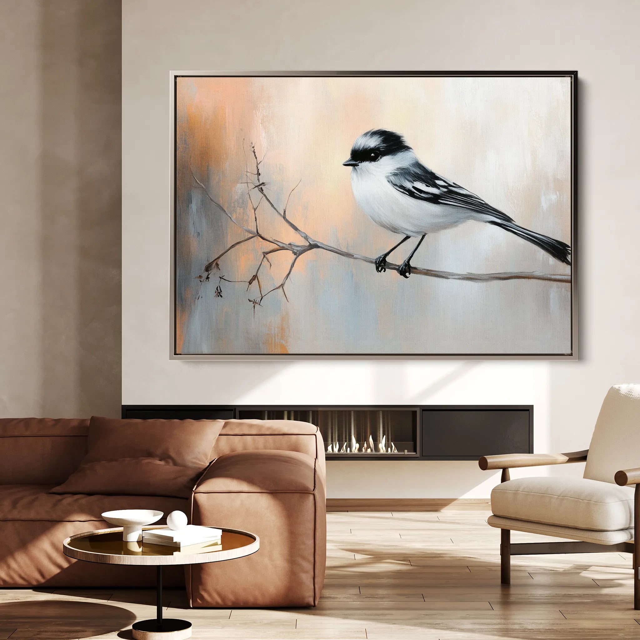 Animals 136 Canvas Art 18" x 24" / 45 x 60 cm / Black