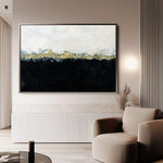 Abstract 136 Canvas Art 60 x 40 cm / Black