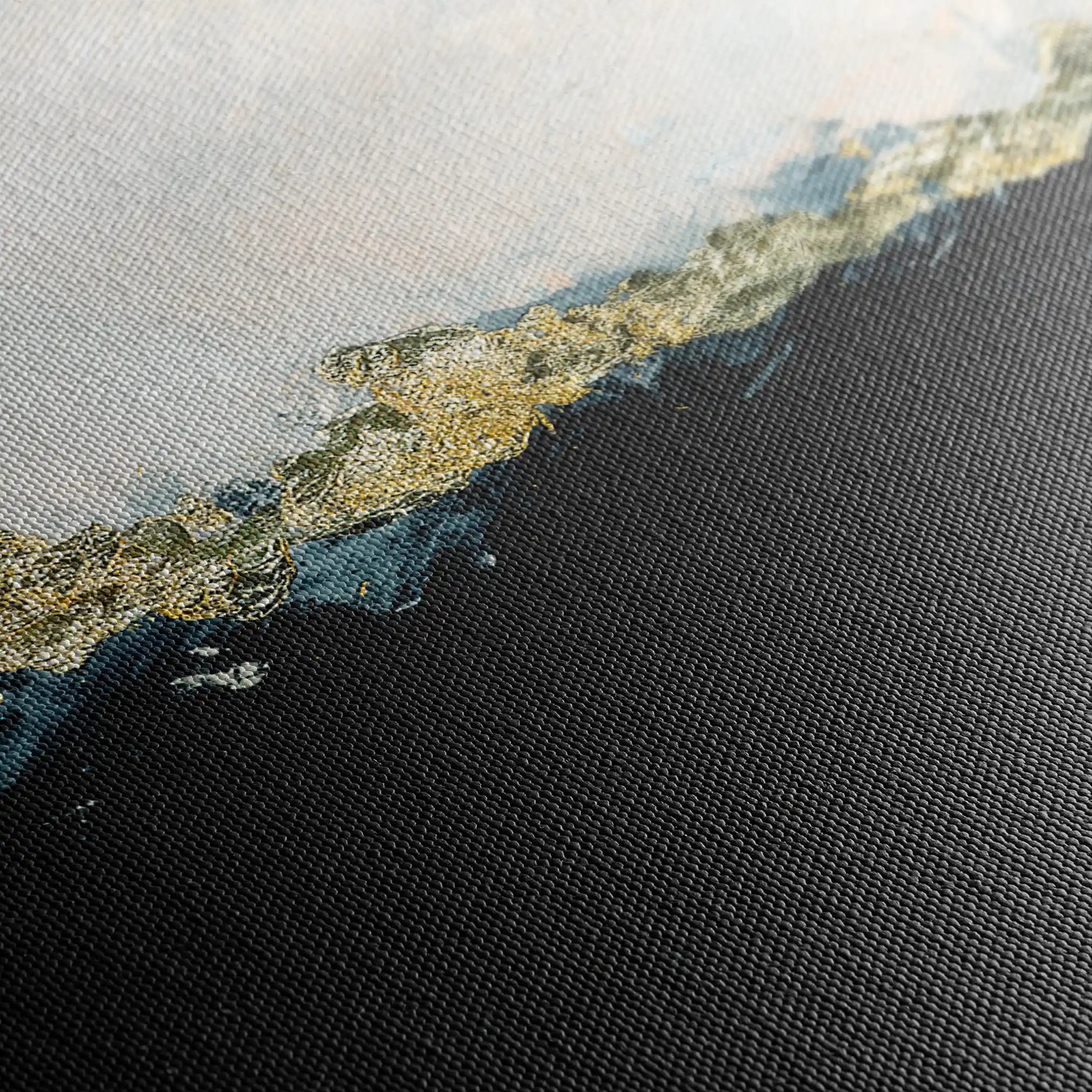 Abstract 136 Canvas Art 60 x 40 cm / Black