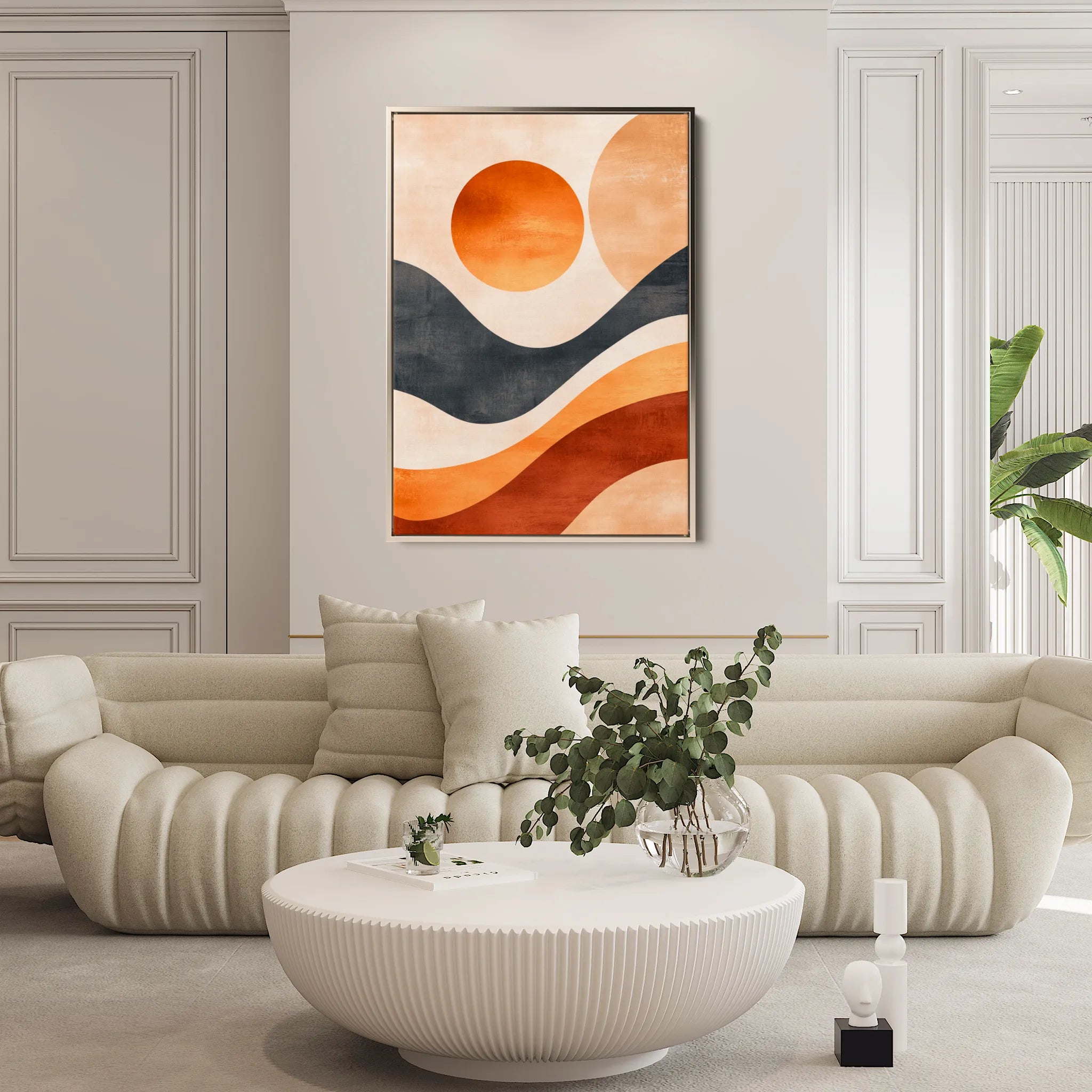 Boho 136 Canvas Art 18" x 24" / 45 x 60 cm / Black