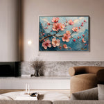 Floral 136 Canvas Art 18" x 24" / 45 x 60 cm / Black